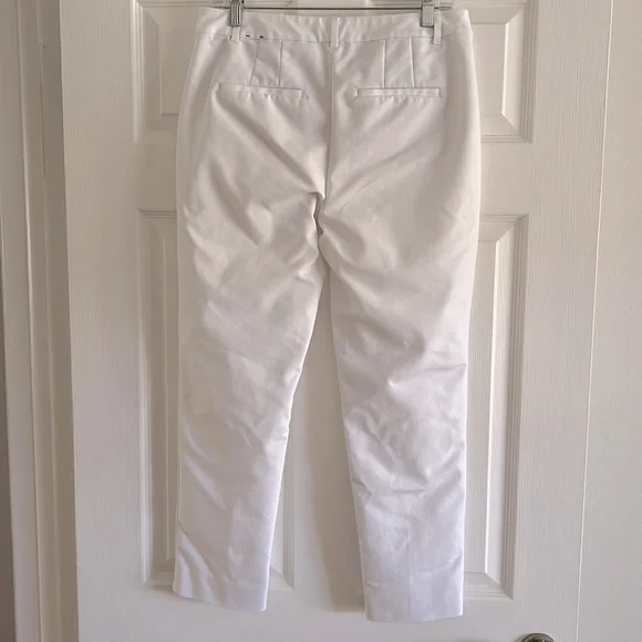 White House Black Market White Capri Pants Size 8 - Picture 4 of 4